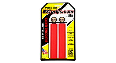 Coppia di 30 millimetri red esi grips silicone racer's