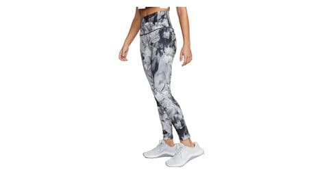 Malla nike dri-fit one mujer gris blanca