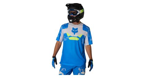 Camiseta de manga corta Fox Ranger Tactile azul/blanca/verde para hombre