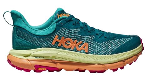 Hoka mafate speed 4 blue orange pink trail running shoes