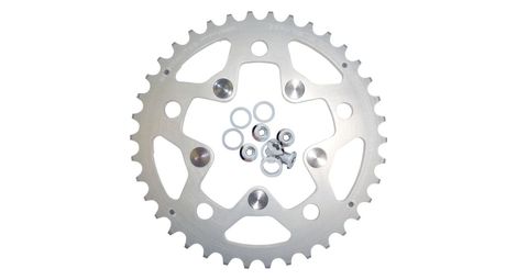specialites ta chain ring carrier triple zephyr k compact 110 74mm middle 9 10s silver