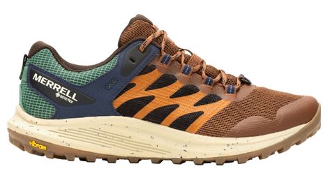 Merrell nova 3 gore-tex wandelschoenen bruin/blauw