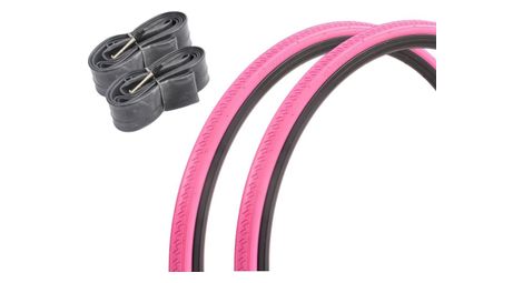 Set de pneus vélo Kenda Kontender 28 pouces / 700 x 26C + chambre à air FV