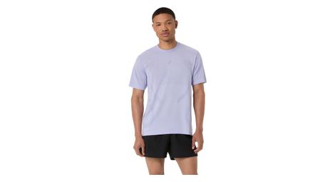 asics road seamless purple men s running t shirt