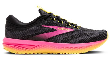 Chaussures running brooks revel 7 noir/rose femme