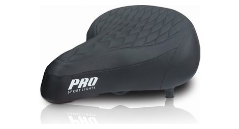 Selle de vélo Royal Cruiser - Noire - Rembourrage en mousse unisexe