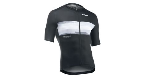 Maillot de manga corta northwave force evo hombre negro/blanco
