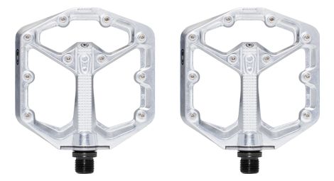 Crankbrothers stamp 7 pequeño - edición plata pedales planos plata pulida