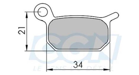 Plaquette frein vtt 09 clarks sintered adapt. formula b4 (pr)