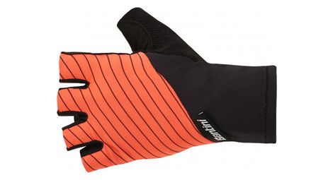 Gants courts unisexe santini riga orange noir