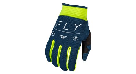 Gants enfant fly f 16 navy jaune fluo blanc