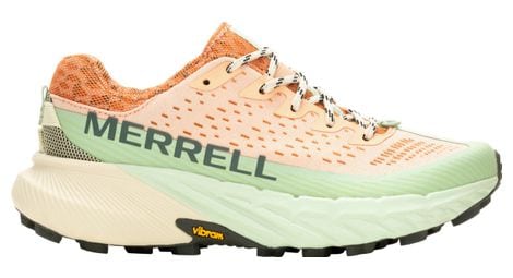 Merrell agility peak 5 women's trail shoe orange/light green
