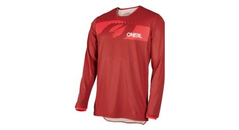 Maillot de manga larga o'neal element hybrid rojo