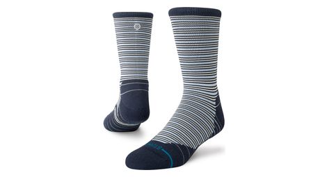 Stance performance shimmy mid crew socks blue / white