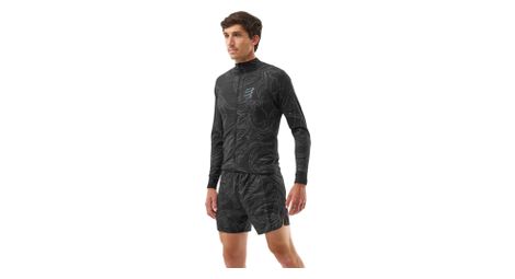 Chaqueta cortaviento Compressport Hurricane Negra