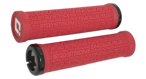 Paire de grips odi stay strong reactiv 135mm rouge/noir