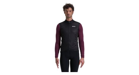 Chaleco cortavientos Santini NBL negro para hombre