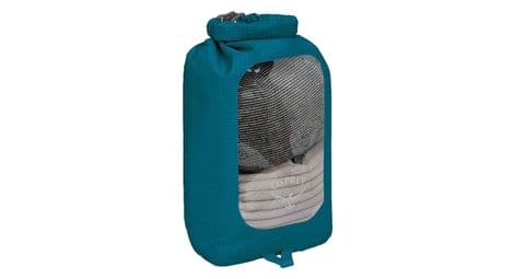 Sac etanche osprey dry sack w/window 6 l bleu