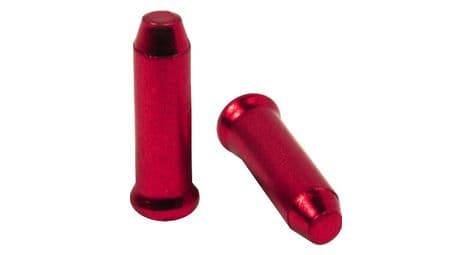 Embouts de cable elvedes endcaps 2.3 mm aluminium rouge (x10)