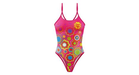 Maillot de bain femme 1 piece otso swimsuit chupa chups floral pink