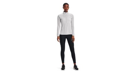 Haut manches longues 1 2 zip under armour tech gris femme