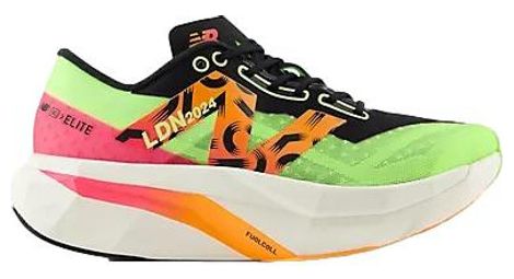 Chaussures de Running New Balance FuelCell Supercomp Elite v4 London Jaune Rose Femme