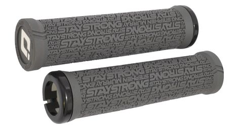 Paire de grips odi stay strong reactiv 135mm gris/noir