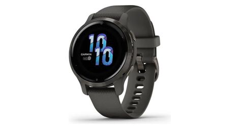 Montre de sport garmin venu 2s gris foncé / noir