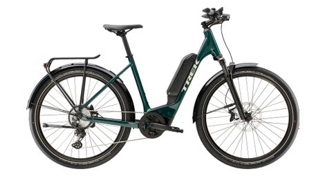 Vélo de ville électrique trek allant+ 6 lowstep shimano deore 10v 545 wh 650b vert 2023