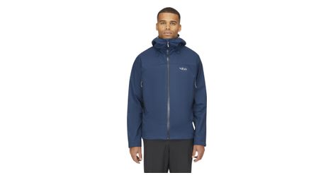 Chaqueta impermeable rab downpour plus 2.0 azul