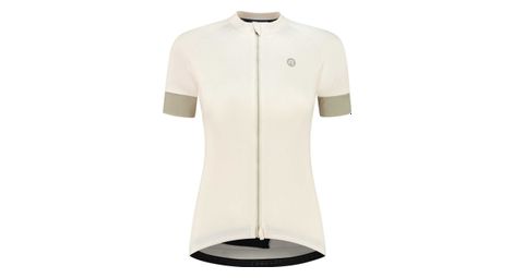 Maillot manches courtes rogelli modesta beige femme