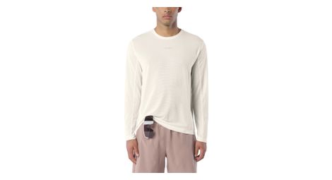 Camiseta de running Salomon SHKout Core Graphic blanca/rosa para hombre