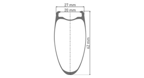 Ruota anteriore a disco DT Swiss ARC 1600 Spline 62 | 12x100mm | blocco centrale