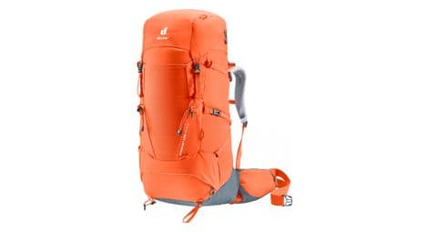 Bolsa de senderismo deuter aircontact core 45+10 sl naranja gris mujer