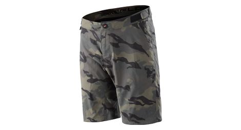 Troy lee designs flowline shifty shell spray camo militar pantalones cortos