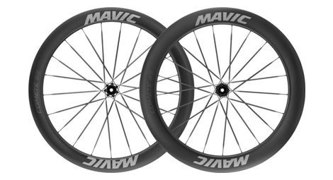Paire de Roues Mavic Comete 55/65 700mm | 12x100 - 12x142 mm | Centerlock | Noir/Gris