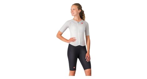 Combinaison Trifonction Castelli Free Sanremo 3 Topspeed 3 Femme MC Blanc Noir