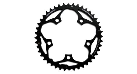 Plateau extérieur stronglight shimano / sram type s compact alu 7075 110bcd 5 branches 2x9/10v noir