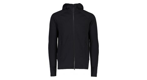 Sweat a capuche zippe poc merino noir uranium