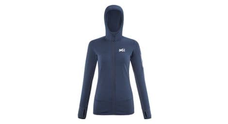 Polaire millet rutor thermal hoodie femme bleu