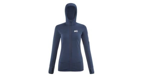 Polaire millet rutor thermal hoodie femme bleu