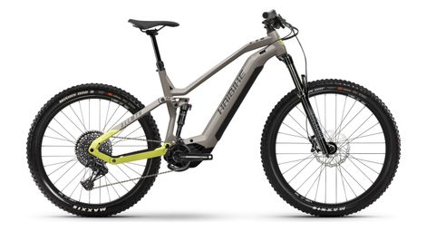 Vtt electrique tout suspendu haibike allmtn 2 sram sx eagle 12v 720 wh 29  27 5 gris jaune
