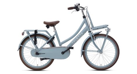 Velo enfant valetta cargo n3 filles 22 pouces bleu mat