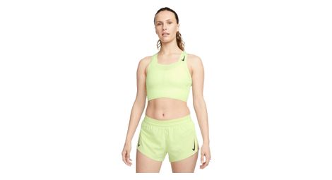 Debardeur crop femme nike dri fit adv aeroswift jaune