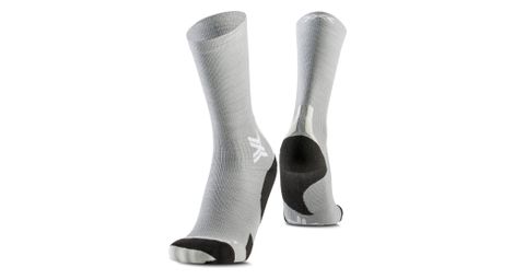 Chaussettes x-socks run discover merino crew gris/light sand