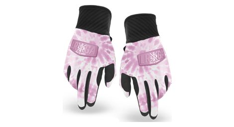 Paire de gants longs loose riders tie dye rose