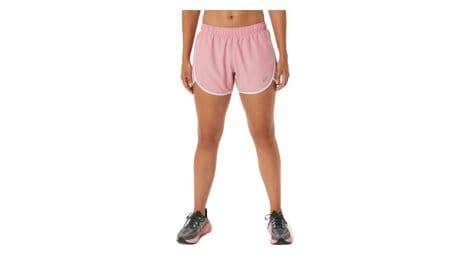 Short asics icon run 4in rose femme