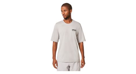 Oakley factory pilot lite mtb short sleeve jersey light grey xl