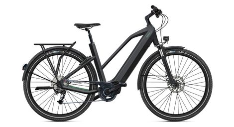 O2 feel iswan explorer boost mid 6.1 shimano alivio 9v 540 wh 27.5'' intense black mountain bike elettrica