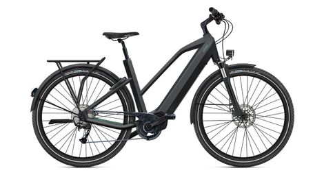 Elektrisches mountainbike o2 feel iswan explorer boost mid 6.1 shimano alivio 9v 540 wh 27.5'' intensiv schwarz m / 170-190 cm